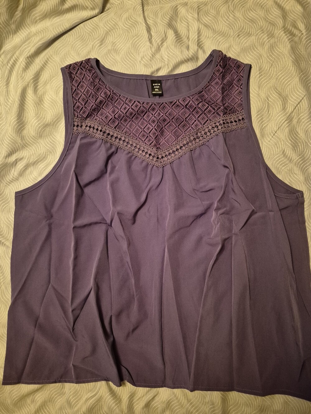 Shein Womens Sleeveless Purple Top 3XL